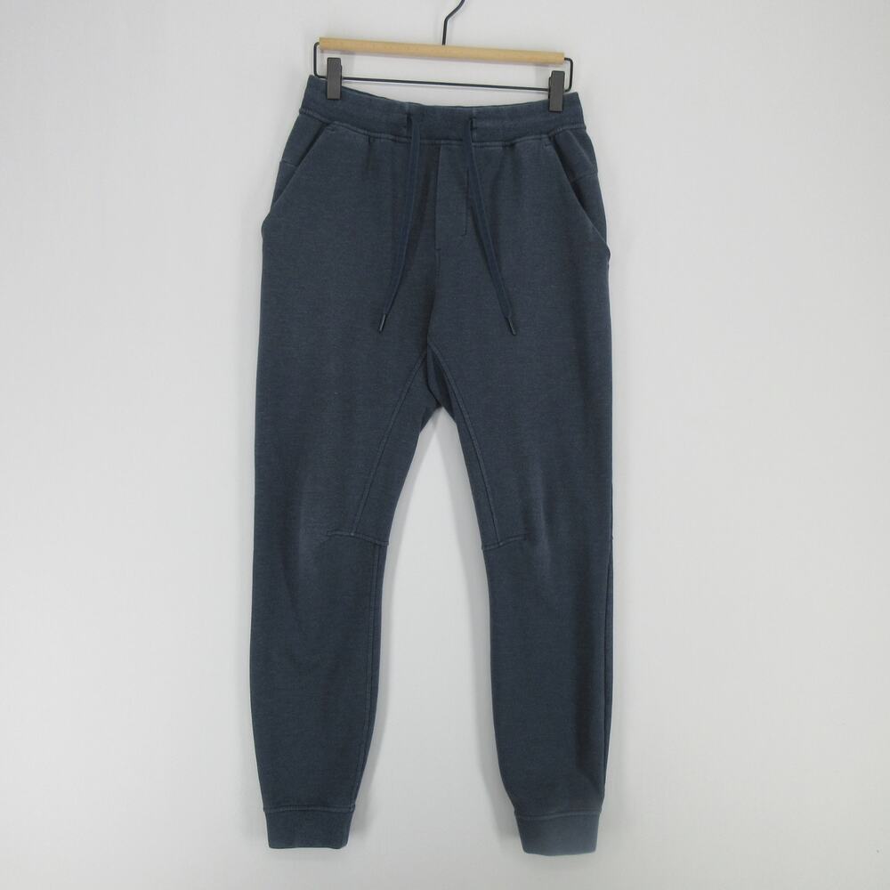 Lululemon City Sweat Joggers Mens S Blue French Terry Drawstring Athletic Pocket